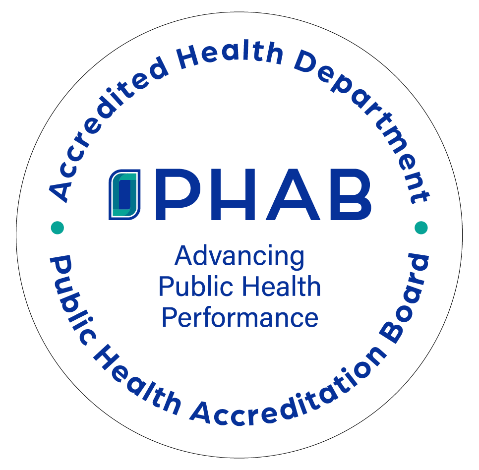 Accredited health department by PHAB