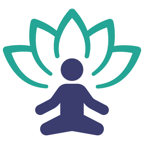 Breath deeply graphic icon