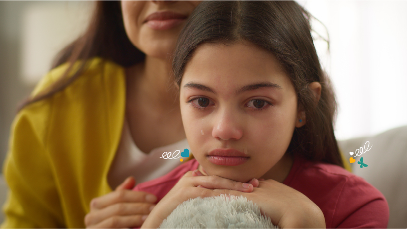 Sad child.